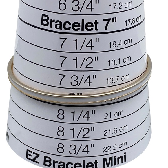 Vintage Monet Gold-Tone & White Enameled Bangle Bracelets - Picture 11 of 11